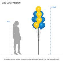 Load image into Gallery viewer, PermaShine® 14-Balloon Tree Kit with Ground Mount