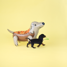 Load image into Gallery viewer, Trick or Treat Street Hot Dog Dachshund Mylar Balloon
