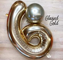 Load image into Gallery viewer, 55444 Ellie's Glazed Gold Number "7" 32in