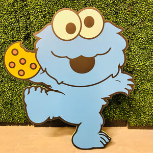 3ft Cookie Monster Cutout Rental