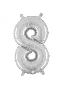 34848SP Air Fill Number "8" Silver 14in