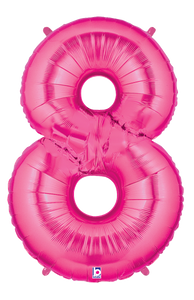 15848FP Megaloons® Number "8" Pink