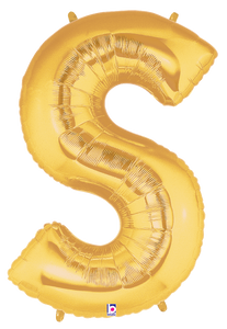 15919GP Megaloons® Letter S Gold
