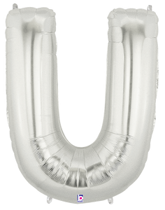 15922SP Megaloons® Letter U Silver