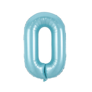 Econo Number "0" Pastel Blue