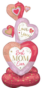 45451 Colorful Mom Stacked Hearts