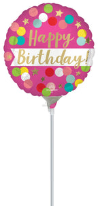 45920 Happy Birthday Pink Confetti