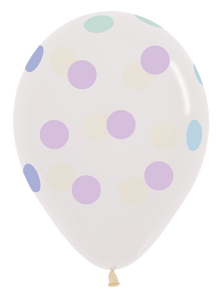 53354 Polka Dots Pastel Assortment 11" Round