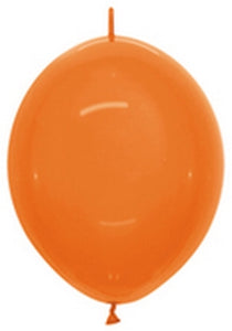 54046 Crystal Orange 12" Link-O-Loon Balloons (50ct)
