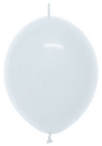 500263 Fashion White 6" Link-O-Loon Balloons (50ct)