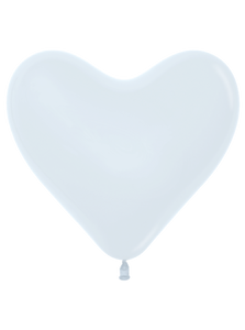 623092 Fashion White 6" Heart (50ct)