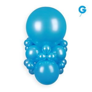 113501 Gemar Metallic Light Blue 11-12" Round (50ct)