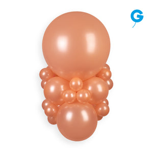 340396 Gemar Metallic Peach 31" Round (1ct)