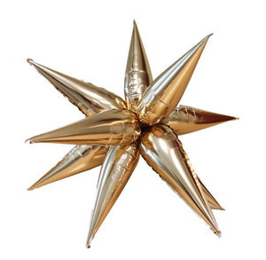 74525 Ellie's Starburst Cluster Large Glazed Gold