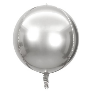 4D Balloon - 18" Silver Round