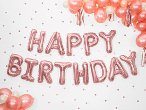 FB6M Happy Birthday - Rose Gold
