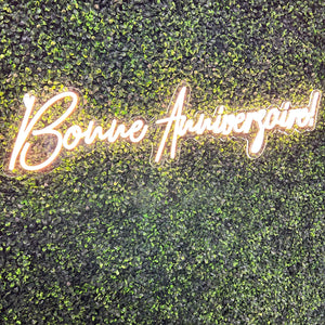 Bonne Anniversaire! Neon Sign Rental