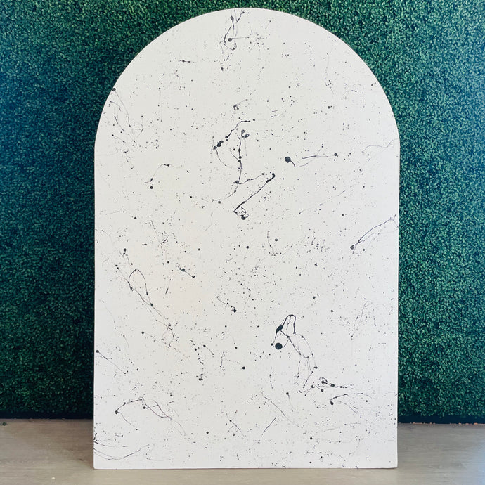 5.5ft Wood Arch Panel Rental - Splatter