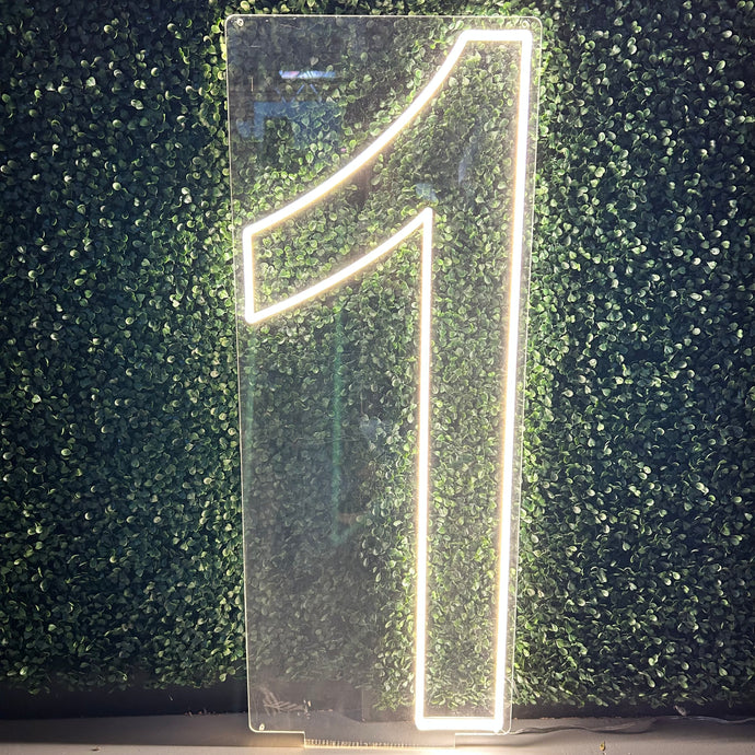 Number 1 Neon Sign Rental