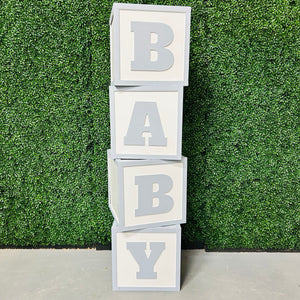 Set of Wooden Baby Blocks Rental - Blue