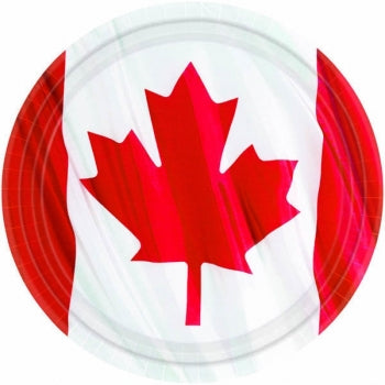 649871 Canadian Flag Plates