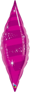 22823 Metallic Magenta Taper Swirl 38"