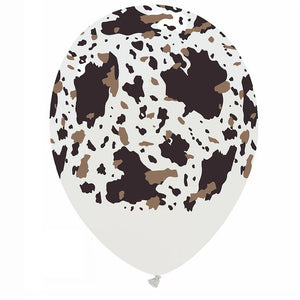 BCT White Modern Cow 13" Round (50ct)
