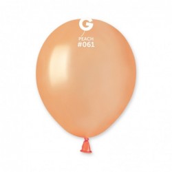 056112 Gemar Metallic Peach 5" Round (100ct)