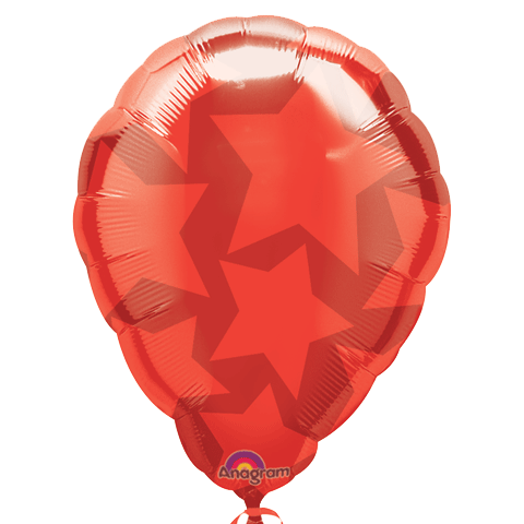 07711 Red Stars Perfect Balloon