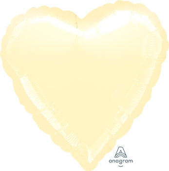 11107 Metallic Pearl Ivory Heart