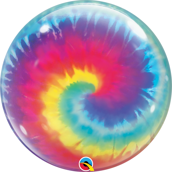 13084 Tie Dye Swirls Bubble Balloon
