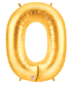 15840GP Megaloons® Number "0" Gold