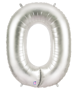 15840 Megaloons® Number "0" Silver