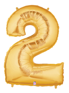 15842 Megaloons® Number "2" Gold