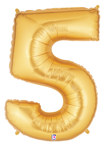 15845 Megaloons® Number "5" Gold