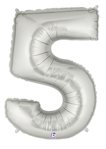 15845 Megaloons® Number "5" Silver