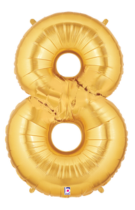 15848 Megaloons® Number "8" Gold