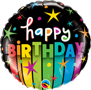 25289 Birthday Colorful Stripes