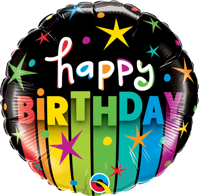25289 Birthday Colorful Stripes