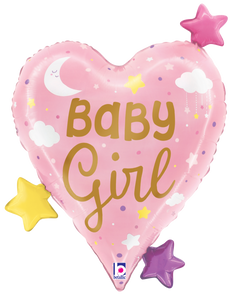 25295 Baby Girl Heart Stars