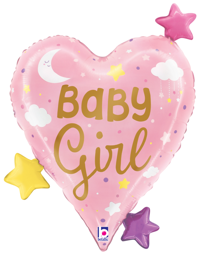 25295 Baby Girl Heart Stars