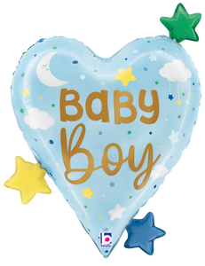 25296 Baby Boy Heart Stars