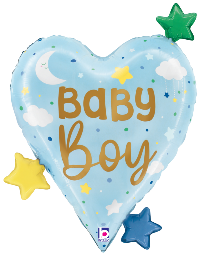 25296 Baby Boy Heart Stars