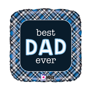 26098 Best Dad Ever Plaid