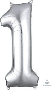 27981 SuperShape™ Number "1" Silver