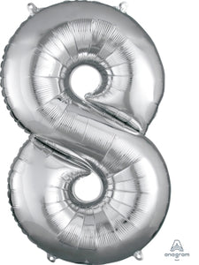 27988 SuperShape™ Number "8" Silver