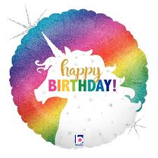 32882 Glitter Unicorn Birthday