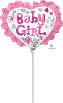 33661 Baby Girl Heart Floral Ruffle