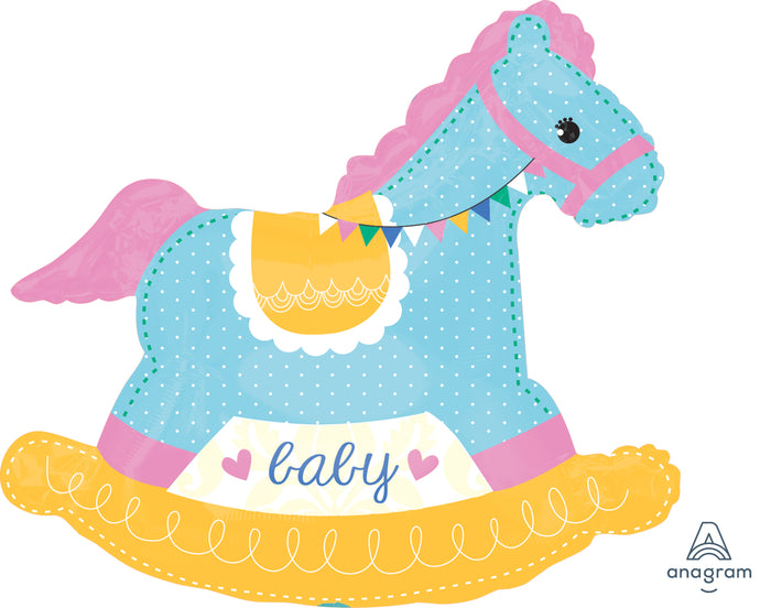 34243 Baby Shower Rocking Horse