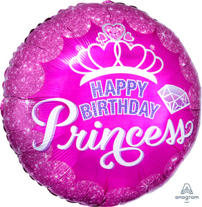 34558 Princess Crown & Gem Happy Birthday